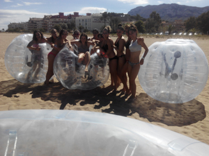 Bubble football marina alta despedida de soltera en javea